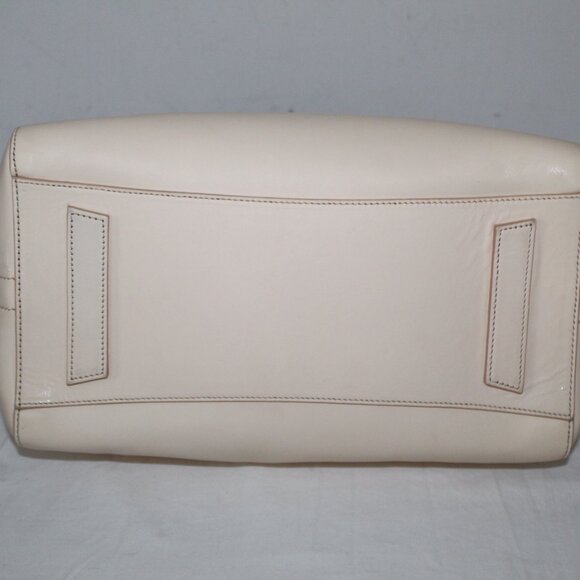 Givenchy Antigona Tri Color Cream Black Silver Top Zip Shoulder Bag Tote Duffle - Picture 11 of 12